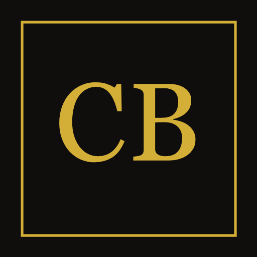 Monogramă Casa Boerescu — auriu pe carbon